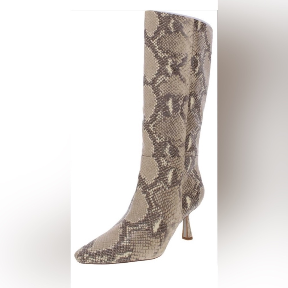Sam Edelman Snake Print Ankle Boots